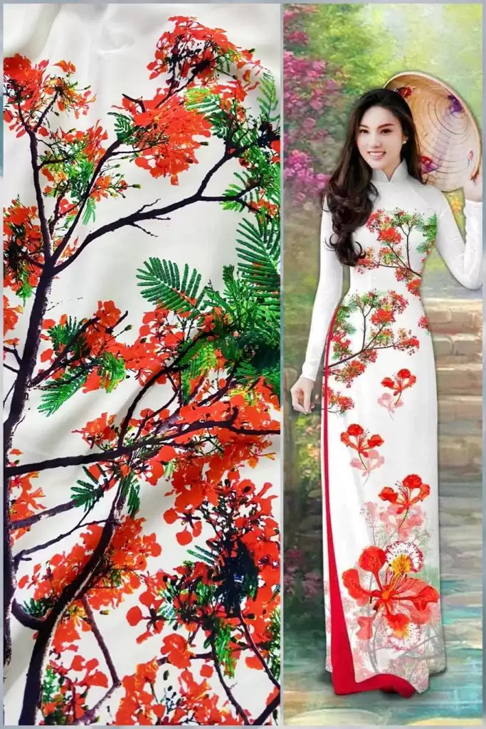 in vai ao dai voi bo hoa tiet cuc dep 9LKl